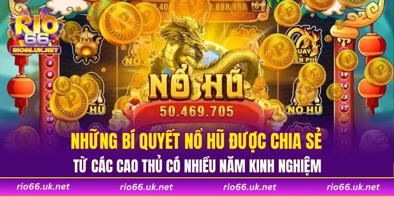 Những bí quyết nổ hũ được chia sẻ từ các cao thủ có nhiều năm kinh nghiệm