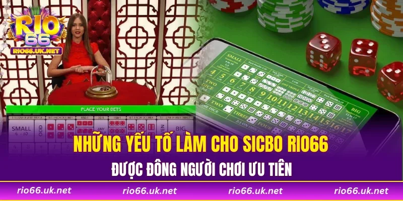 Những yếu tố làm cho Sicbo RIO66 được đông người chơi ưu tiên